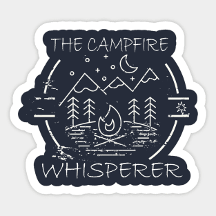 The Campfire Whisperer, Tank Top, Campfire, Camping, Camper, Camp, Men camping, Women's Camping, Funny Campfire Sticker